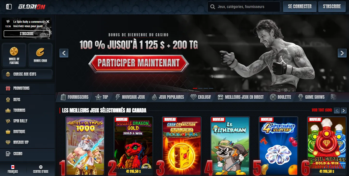 Jeux disponibles dans les casinos en ligne au Canada