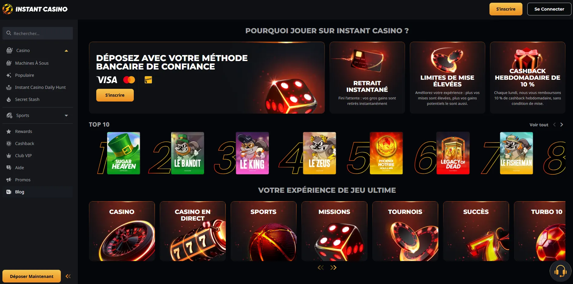 Service client les meilleurs casino en ligne Canada