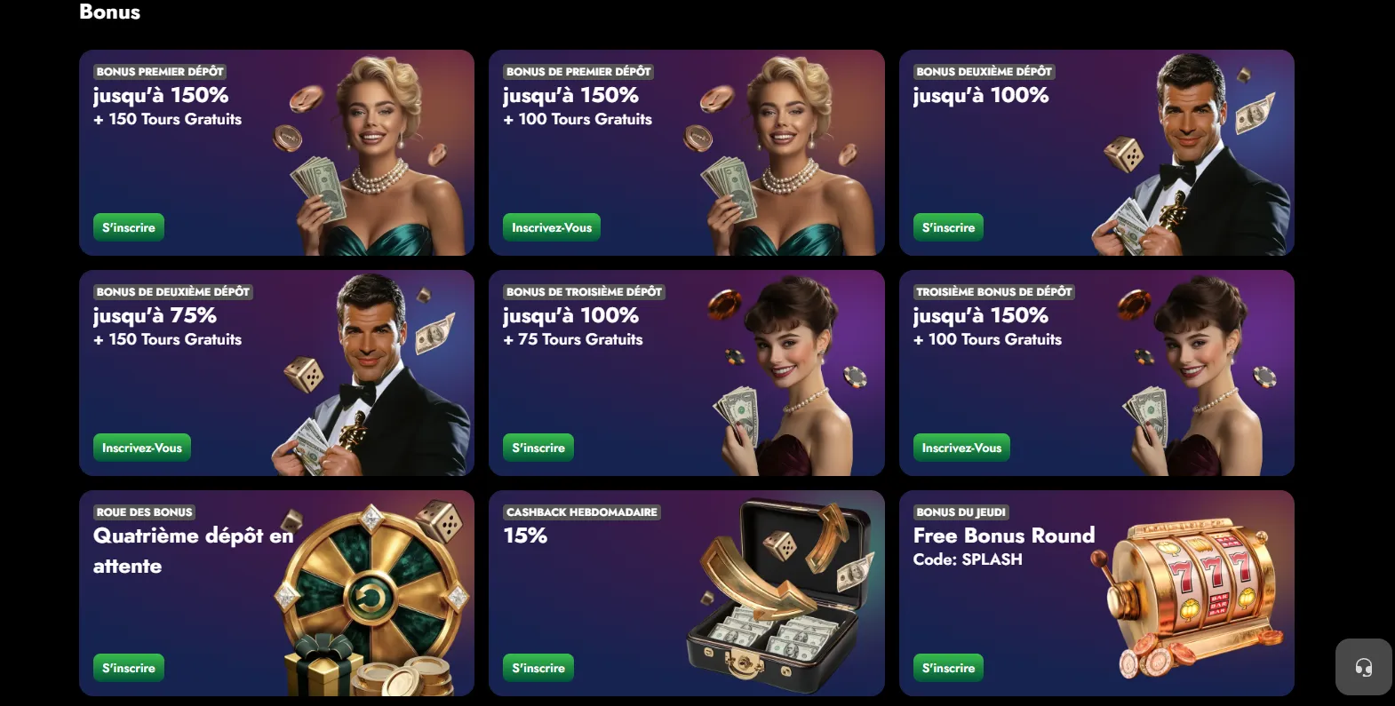 Bonus proposés par un casino en ligne Canada nouveau